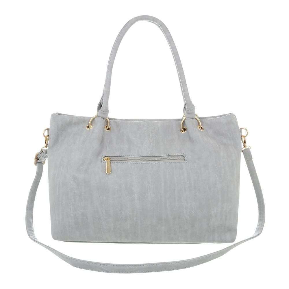 shoulder bag grey large with clock