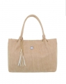shoulder bag beige large with clock